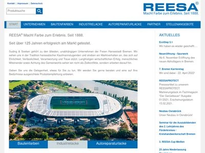 Website von REESA - Suding & Soeken GmbH & Co. KG