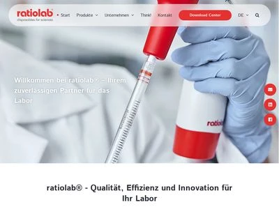 Website von ratiolab GmbH