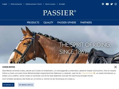 Website von G. Passier & Sohn GmbH