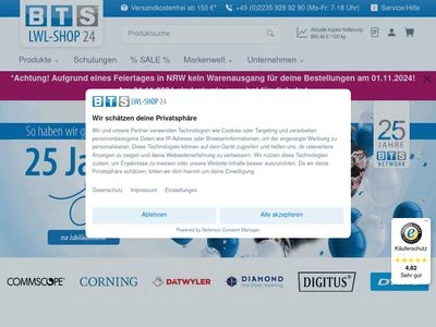 Website von BTS NETWORK GmbH & Co.KG