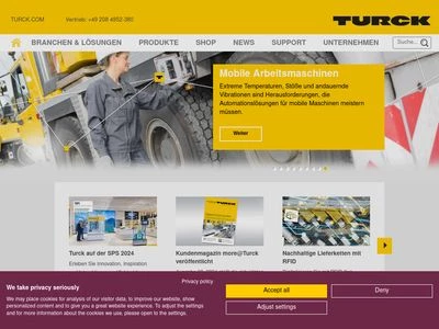 Website von Hans Turck GmbH & Co. KG