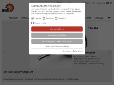 Website von Seli GmbH Automatisierungstechnik