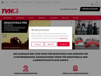 Website von TVH