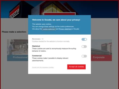 Website von Soudal NV