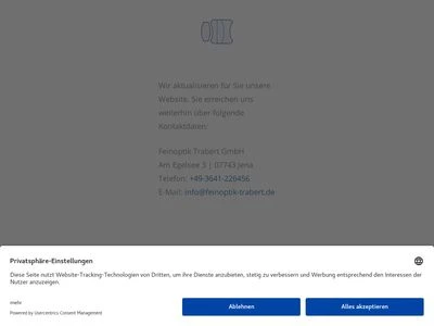 Website von Feinoptische Werkstatt Trabert GmbH