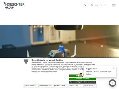 Website von MOESCHTER Group GmbH