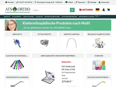 Website von ATS ORTHO GmbH & Co. KG