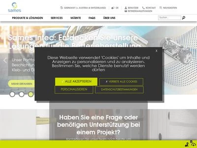 Website von SAMES KREMLIN GmbH