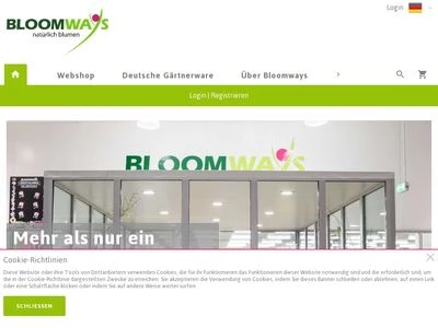 Website von Bloomways GmbH