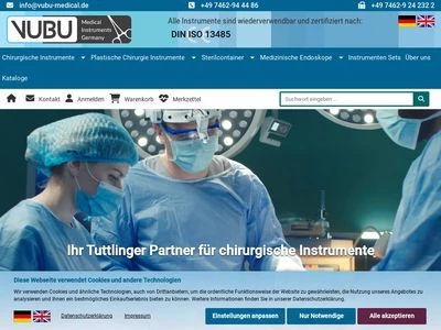 Website von VUBU - Medical Instruments Germany UG (haftungsbeschränkt)