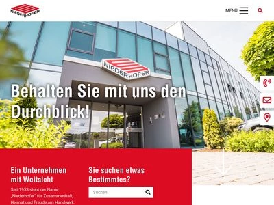 Website von Fensterfabrik W. Niederhofer GmbH