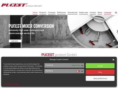 Website von PUCEST protect GmbH