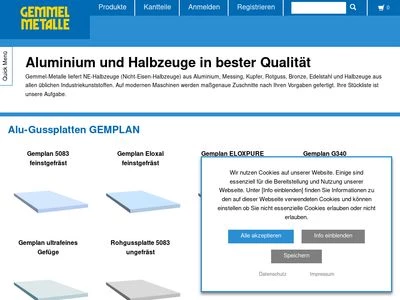 Website von Hans-Erich Gemmel & Co. GmbH