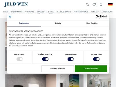 Website von JELD-WEN Deutschland GmbH & Co. KG