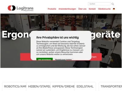 Website von Logitrans A/S