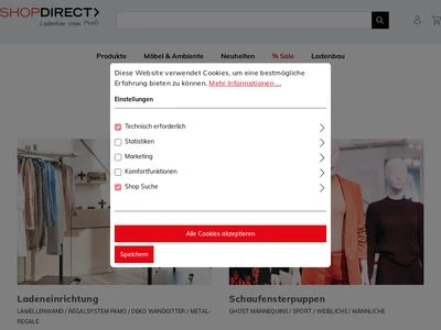 Website von Bohnacker Ladeneinrichtungen GmbH