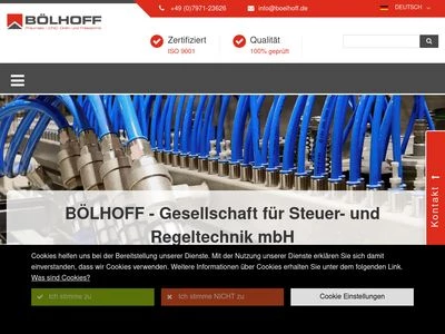 Website von Bölhoff Gesellschaft für Steuer- und Regeltechnik mbH