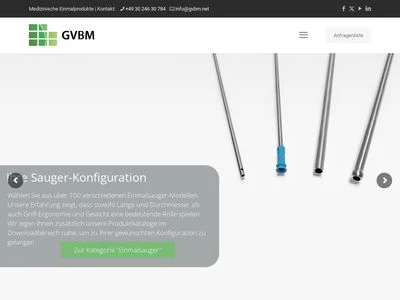 Website von GVBM mbH