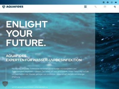 Website von AQUAFIDES Germany GmbH