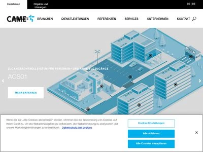 Website von CAME Deutschland GmbH