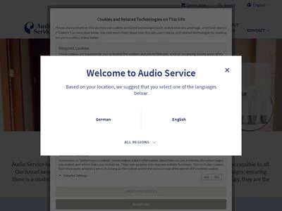 Website von AS AUDIO-SERVICE GmbH