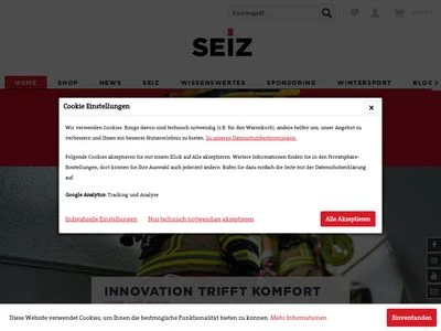 Website von Seiz Technical Gloves GmbH