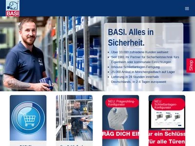 Website von BASI GmbH