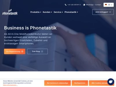 Website von Phonetastik GmbH