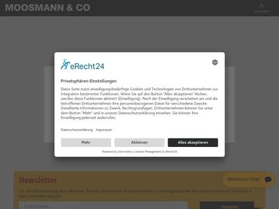 Website von Moosmann GmbH & Co.KG