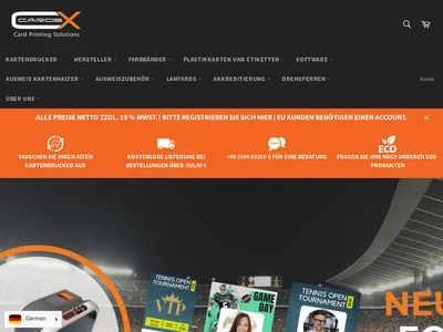 Website von cards-x GmbH