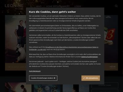 Website von  LEONINE Distribution GmbH