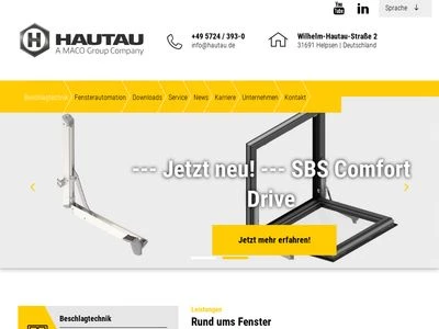 Website von HAUTAU GmbH