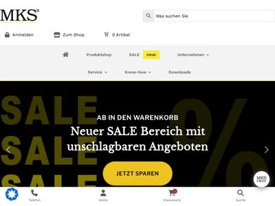 Website von MKS Funke GmbH