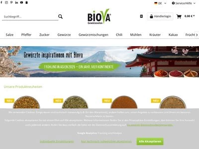 Website von Biova GmbH