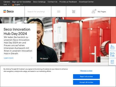 Website von Seco Tools GmbH