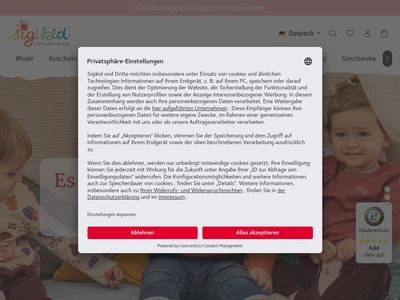 Website von sigikid, H.Scharrer & Koch GmbH & Co.KG