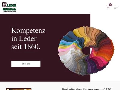 Website von Leder-Hofmann München Stadt GmbH