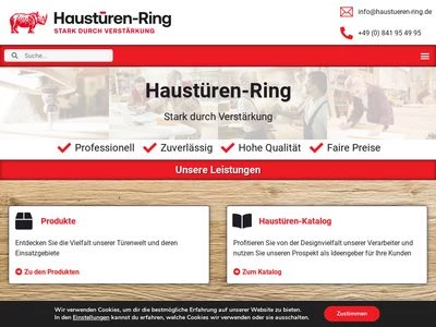 Website von Haustüren-Ring GmbH