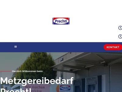 Website von Prechtl Metzgereibedarf GmbH & Co. KG