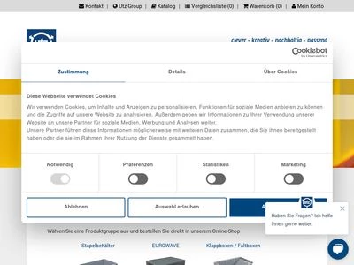 Website von Georg Utz GmbH
