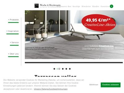 Website von Betonwerk Woehe & Heydemann GmbH & Co. KG