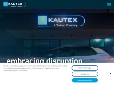 Website von Kautex Textron GmbH & Co. KG