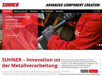 Website von Otto Suhner AG