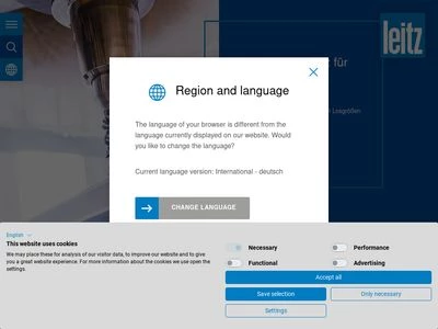 Website von Leitz GmbH & Co. KG