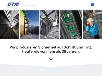 Website von GTM Gitterroste + Treppen GmbH