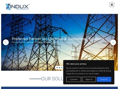 Website von XINDUX Industrial Solutions GmbH