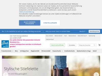 Website von Alois Beck GmbH