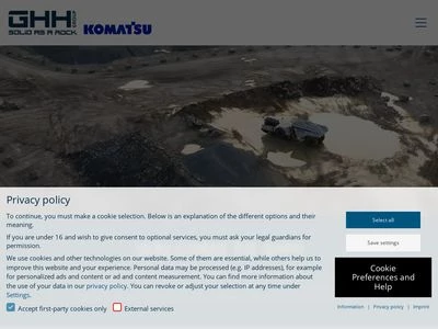 Website von GHH Fahrzeuge GmbH