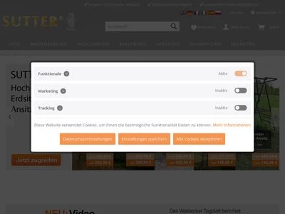 Website von Sutter GmbH