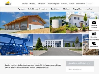 Website von Wolf System GmbH